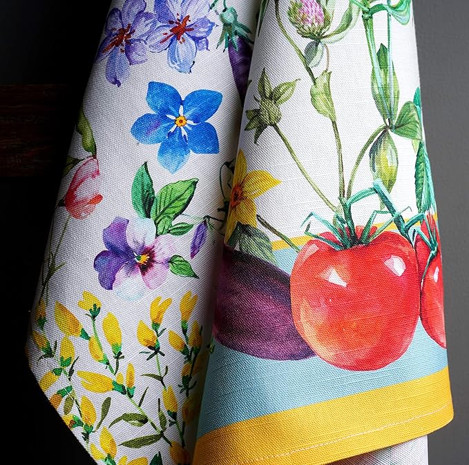 Maison d' Hermine Kitchen Towels Set of 3 100% Cotton 27.50" x 20" Reusable - Image 8