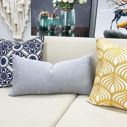 Slow Cow Cashmere Rectangular Pillow Cover Pillowcase Decorative Lumbar Throw - Image 4