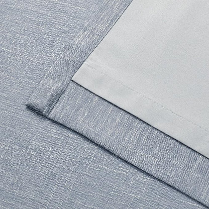Vision Home Chambray Blue Pinch Pleated Full Blackout Curtains Room Darkening - Image 7