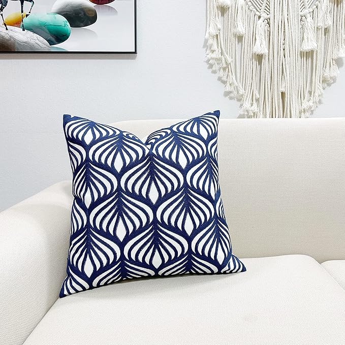 Slow Cow Embroidery Decorative Throw Pillow Cover Case - Image 2