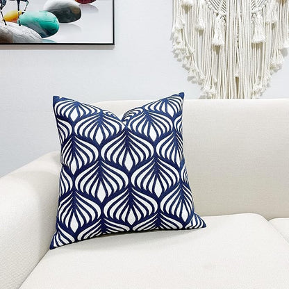 Slow Cow Embroidery Decorative Throw Pillow Cover Case - Image 2