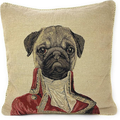 Tache 1 Piece 18 X 18 Inch Square French Vintage European Pug Pug Renaissance by TacheHomeFashion