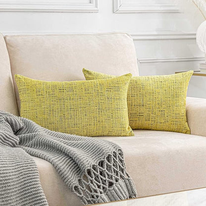 Home Brilliant Pillow Covers 12x20 Modern Small Rectangle Yellow Throw Pillows by HomeBrilliant