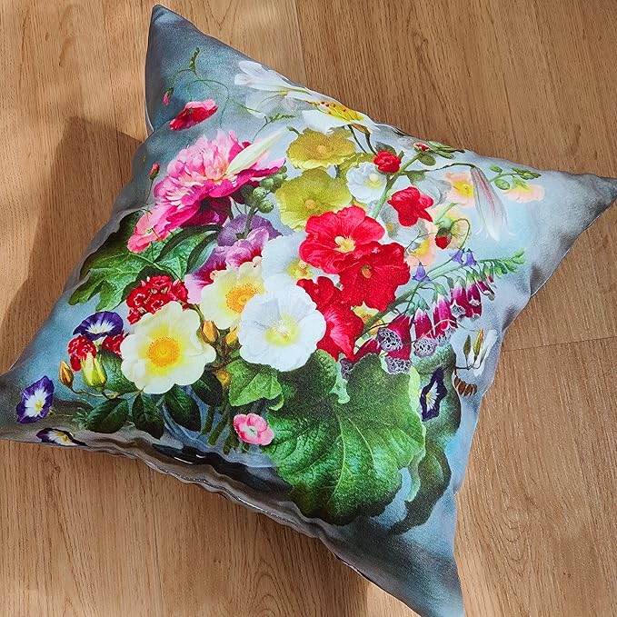 Vintage Floral Bouquet 20x20 Plush Throw Pillow Case, Double-Sided Printed - Image 5
