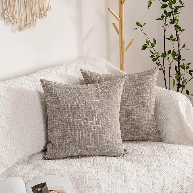 Kevin Textile 2 Packs Linen Large Throw Pillow Covers European Shams Big - Image 7