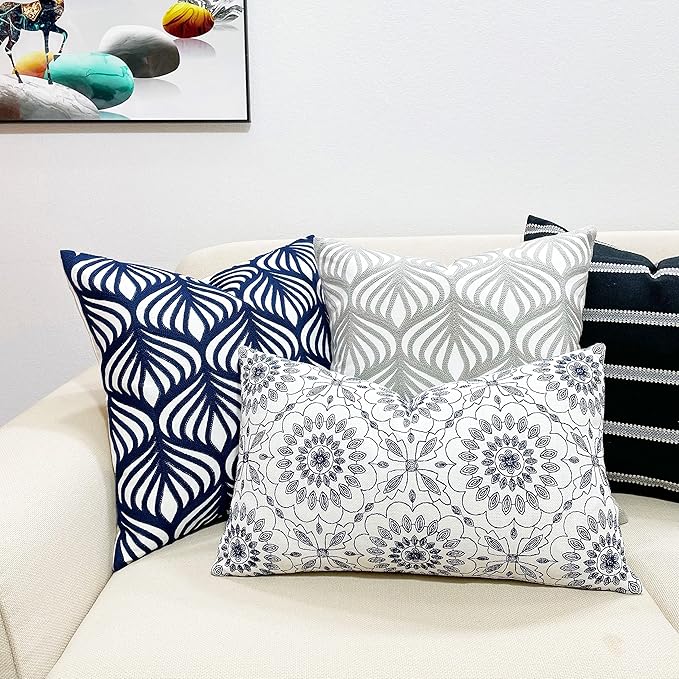 Slow Cow Embroidery Decorative Throw Pillow Cover Case - Image 7