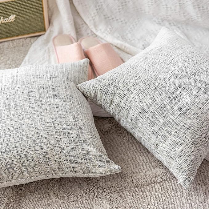 Home Brilliant Decorative Accent Pillow Covers Chenille Throw Pillows - Image 7