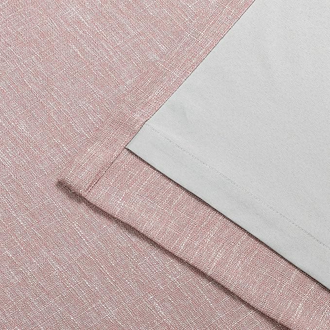 Vision Home Pink Pinch Pleated Total Blackout Curtains Room Darkening Window - Image 7