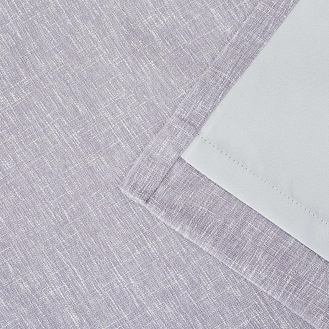 Purple Full Blackout Curtain Panel Energy Efficient Triple Weave Window - Image 5