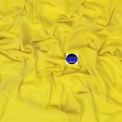 MDS Halloween Chiffon Draping Fabric - 1 Panel, 30" Wide x 20ft Long - Sheer Spooky Arbor & Canopy Drapery for Haunted House Backdrops, Party Ceilings, DIY Costumes & Themed Events - Yellow