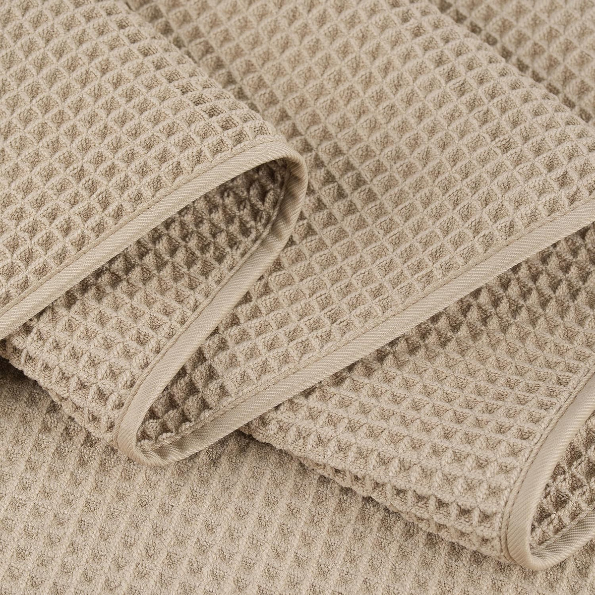 polyte 430 gsm poly blend microfiber quick dry, front angle view