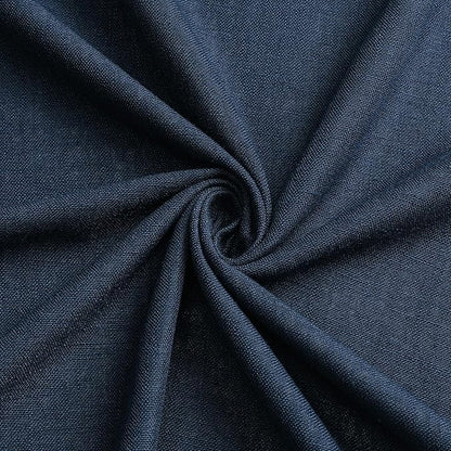 Vision Home Navy Blue Pinch Pleated Full Blackout Curtains Linen Blended Room - Image 8