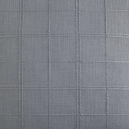 ZeeMart Linen Checked Throw Pillow Covers Set of 2, 24x24 Inch Blue Ashes/Cream - Image 4