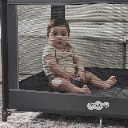 Pamo Babe Portable Playpen Foldable Playard Portable Crib - Image 2