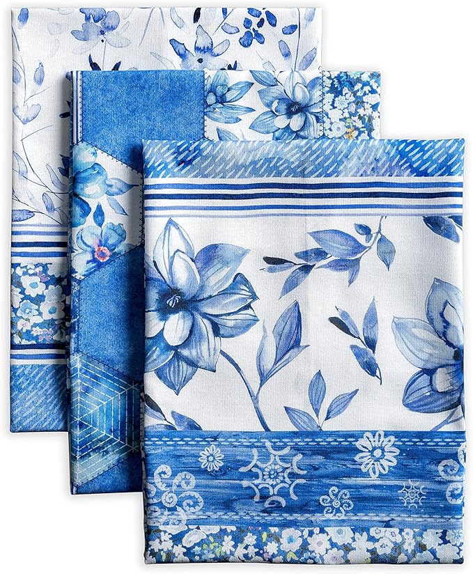 Maison d' Hermine Kitchen Towels Set of 3 100% Cotton 27.50" x 20" Reusable by MaisondHermine