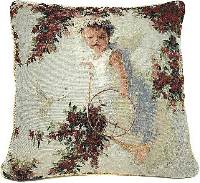Tache 1 Piece 18 X 18 Inch Cupid's Horn Throw Pillow Cushion Cover by TacheHomeFashion