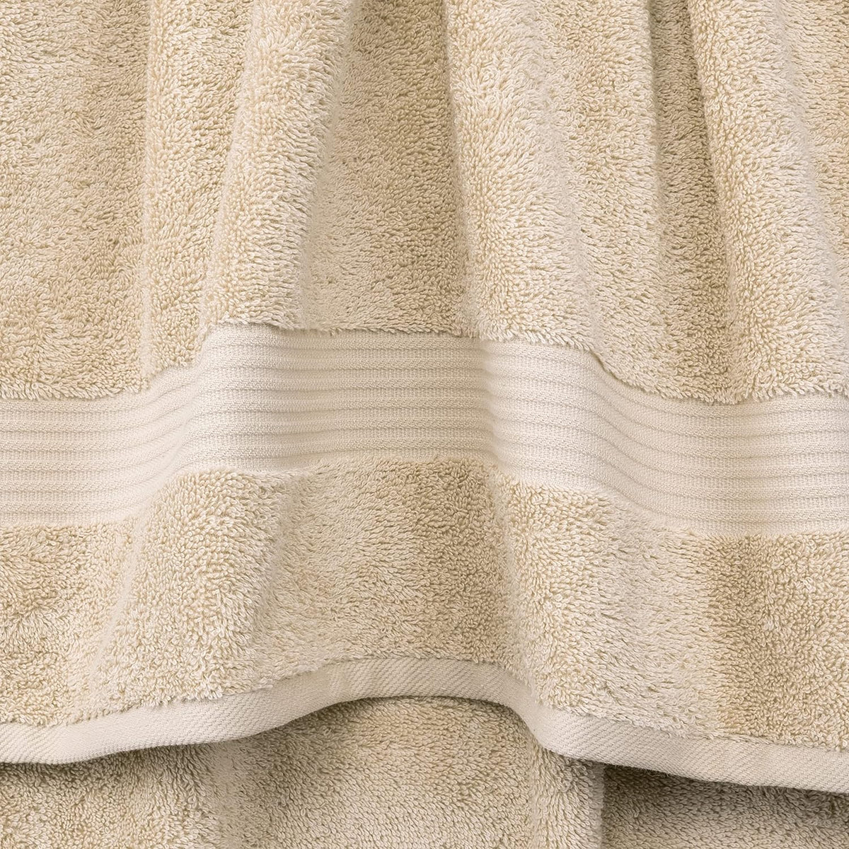 cotton paradise 100% cotton turkish towel set, soft, close-up detail