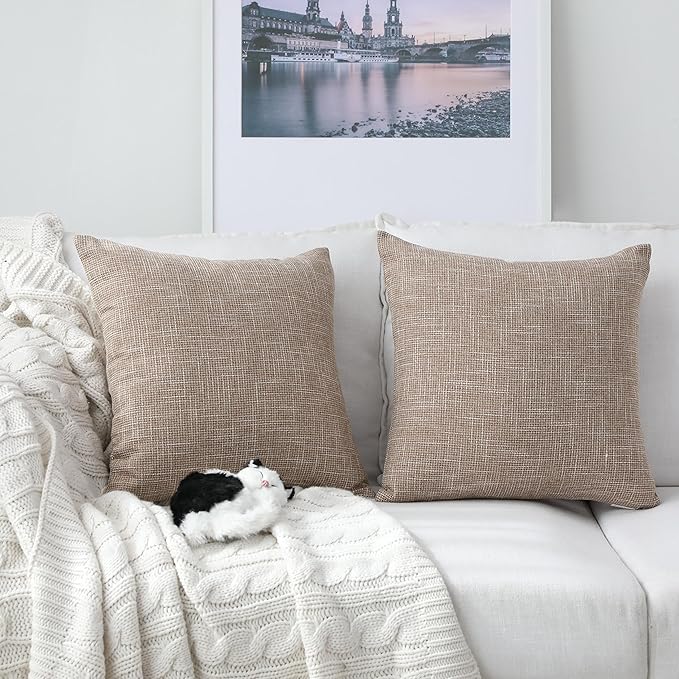 Kevin Textile Pillow Covers Star Faux Linen Cushion Cases Super Soft Throw - Image 4