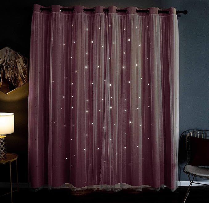 Kinryb Princess Curtains for Girls Bedroom - Image 8