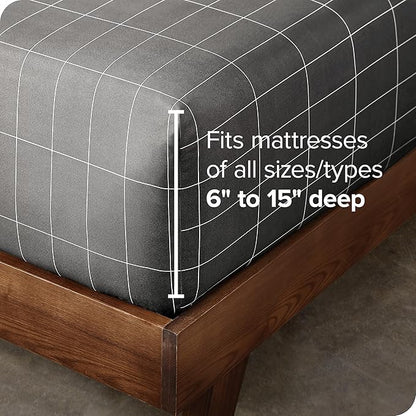 Bare Home Fitted Bottom Sheet Twin Size - Image 3