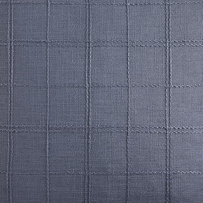 ZeeMart Linen Checked Throw Pillow Covers Set of 2, 16x16 Inch Allover Grid Blue - Image 7