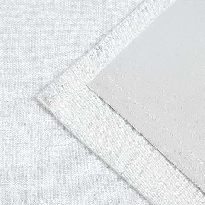 Vision Home White Pinch Pleated Full Blackout Curtains Thermal Insulated Window - Image 7