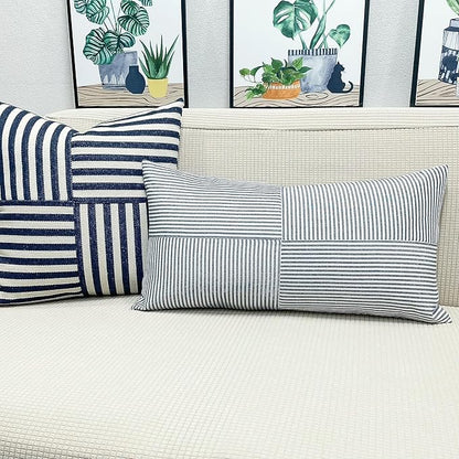 Slow Cow Rectangular Patchwork Decorative Throw Pillow Cover Cushion Cover 12 x - Image 4