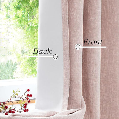 Central Park Pink Full Blackout Curtain - Image 2