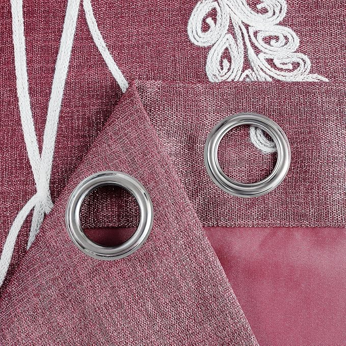 Melodieux Extra Wide Embroidery Curtain - Image 8