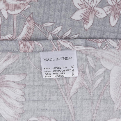 fadfay sheets set twin shabby pink and grey, view 9