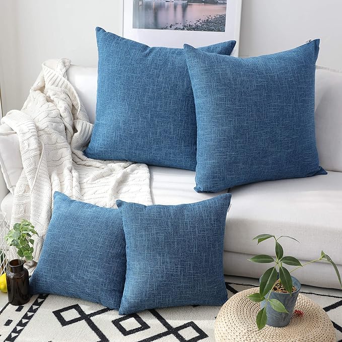 Kevin Textile Decorative Toss Pillow Case Star Striped Linen Cushion Cover - Image 5