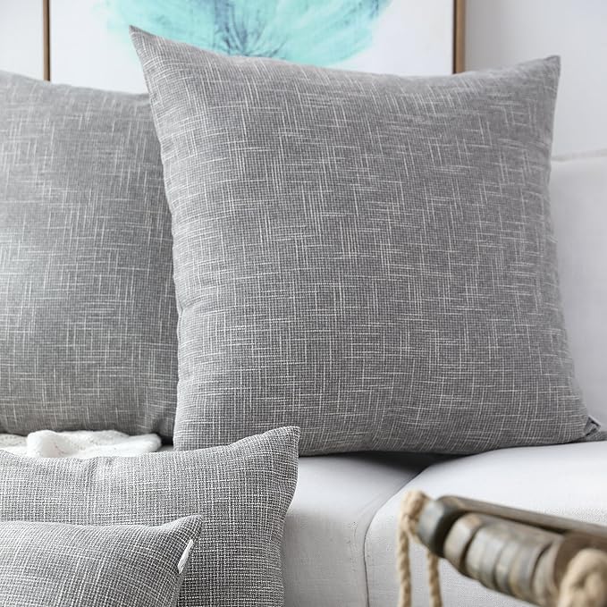 Kevin Textile Decorative Linen Throw Pillow Covers Cushion Case New 2 Tone Star - Image 5
