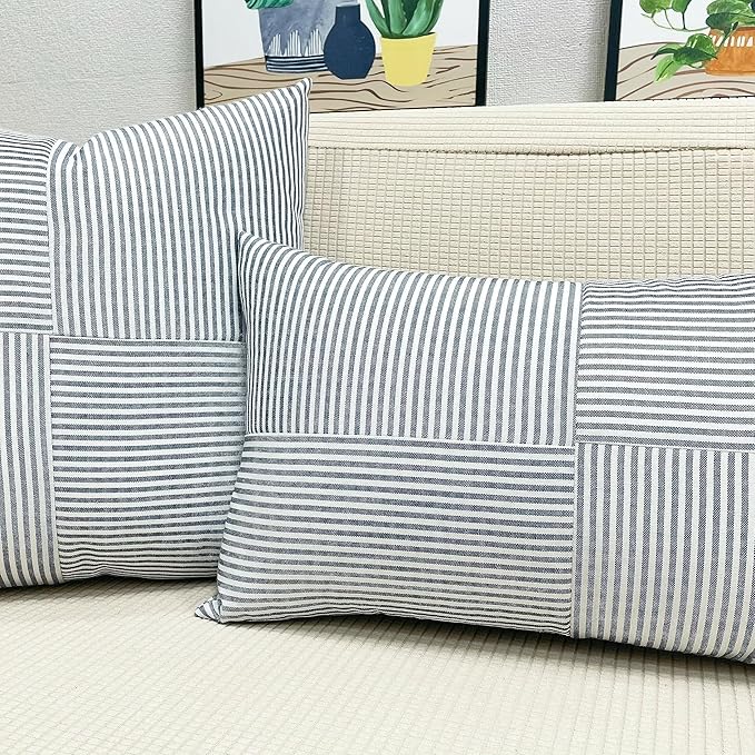 Slow Cow Rectangular Patchwork Decorative Throw Pillow Cover Cushion Cover 12 x - Image 6