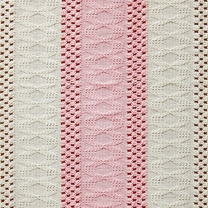 ZeeMart Macrame Style Bicolor Stitching Table Runner, 14 x 36 Inch Light - Image 6