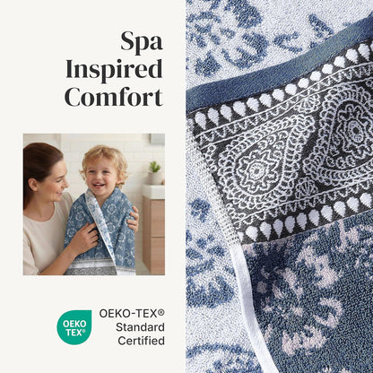 modern threads 6 piece bath towel set –, side view