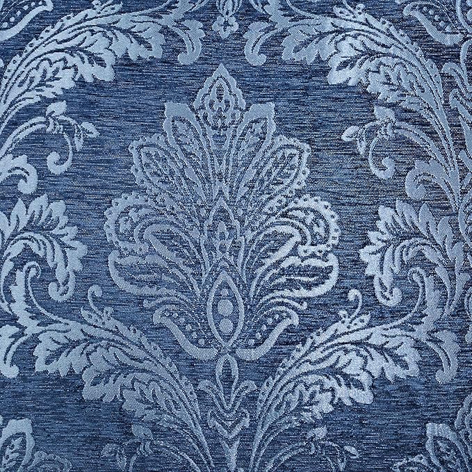 Touch of Class Camelot Luxury Bedding | Calming Navy Blue | Matte Satin Damask - Image 5