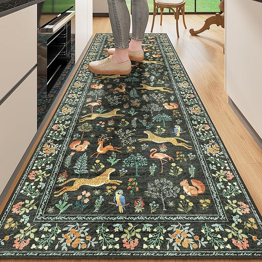 DUKINO 2x10 Rug for Hallway, Washable Kitchen Runner Rug by DUKINO