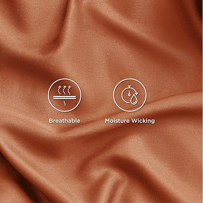 Bedsure Queen Sheet Set, Rayon Derived from Bamboo, Cooling Sheets, Breathable - Image 4