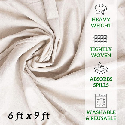 GREEN LIFESTYLE All Purpose Canvas Drop Cloths - Image 4