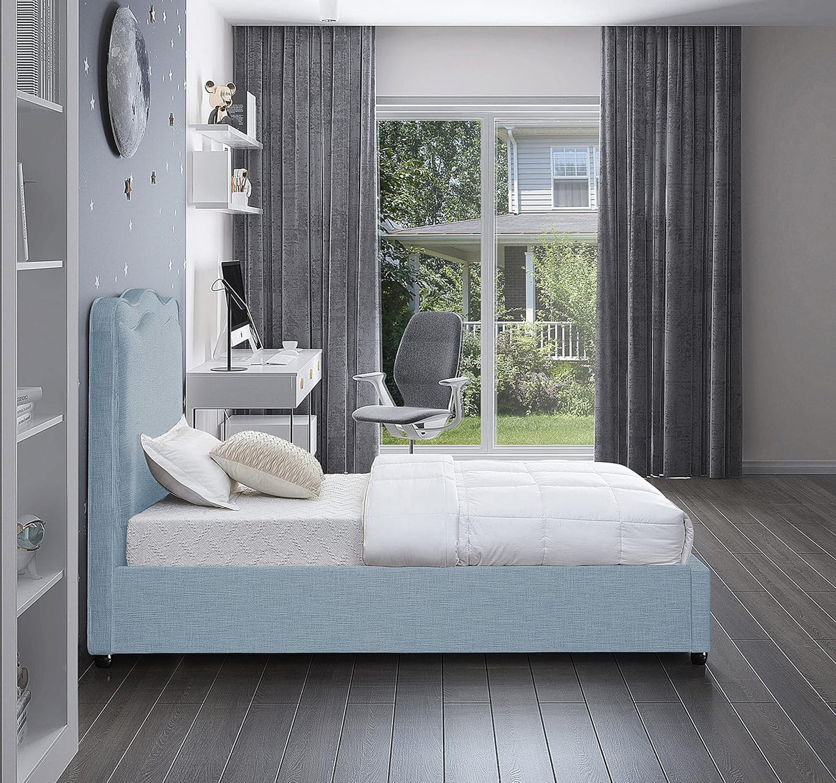 meridian furniture felixskyblu-t felix collection modern | contemporary, package contents