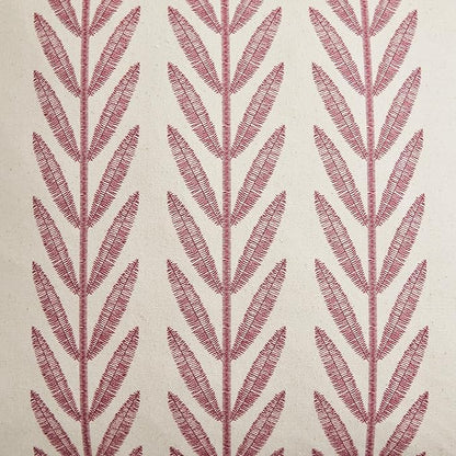 100% Cotton Farmhouse Leaves Throw Pillow Covers Set of 2, 20x20 Inch Burgundy - Image 5