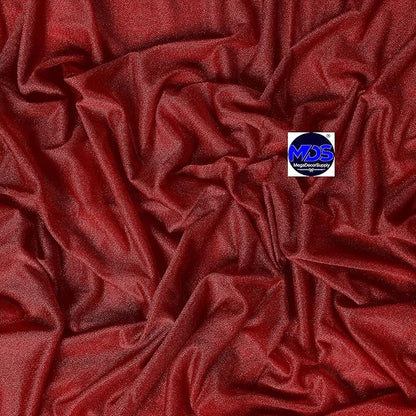 MDS Halloween Chiffon Draping Fabric - 2 Panel, 30" Wide x 50ft Long - Sheer Spooky Arbor & Canopy Drapery for Haunted House Backdrops, Party Ceilings, DIY Costumes & Themed Events - Apple Red (Pack of 2)