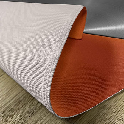 Ambesonne Orange and Grey Place Mats Set of 8, 3D Style Machinery Structure - Image 5