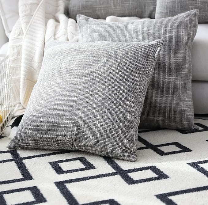 Kevin Textile Decorative Linen Throw Pillow Covers Cushion Case New 2 Tone Star - Image 2