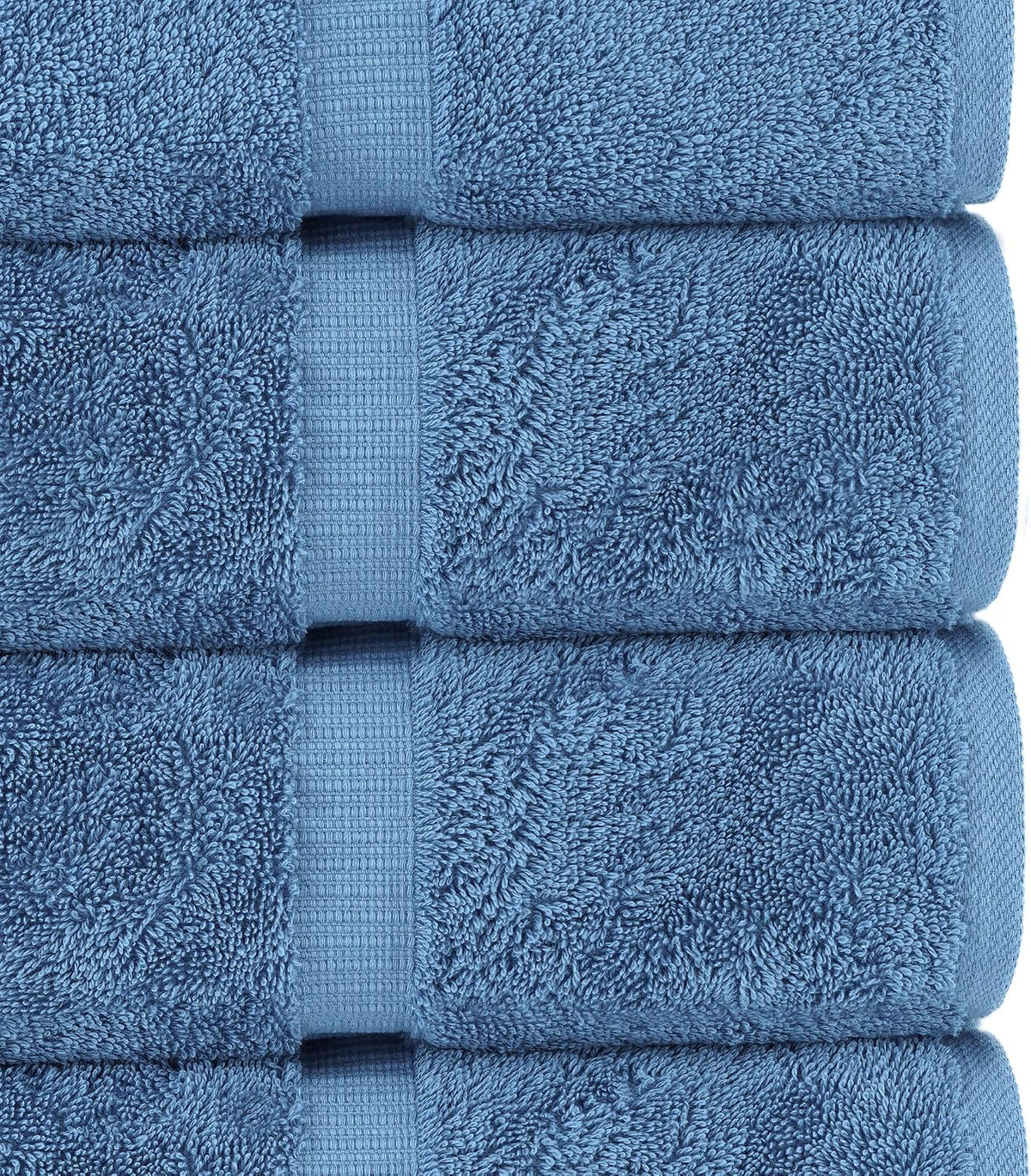 chakir turkish linens 100% cotton 8-piece towel set, side view