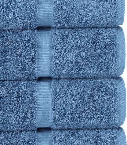 chakir turkish linens 100% cotton 8-piece towel set, side view