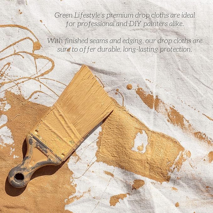 GREEN LIFESTYLE All Purpose Canvas Drop Cloths - Image 6
