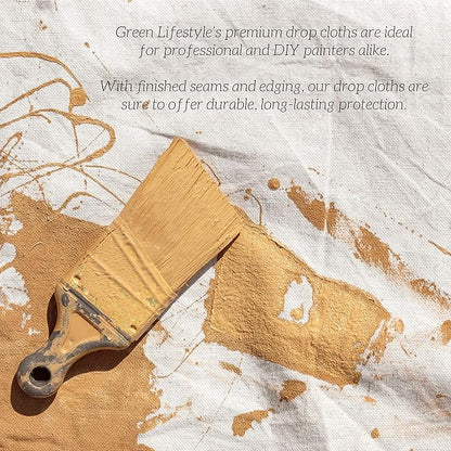 GREEN LIFESTYLE All Purpose Canvas Drop Cloths - Image 6