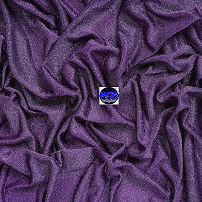 MDS Halloween Chiffon Draping Fabric - 2 Panel, 30" Wide x 30ft Long - Sheer Spooky Arbor & Canopy Drapery for Haunted House Backdrops, Party Ceilings, DIY Costumes & Themed Events - Cadbury Purple (Pack of 2)