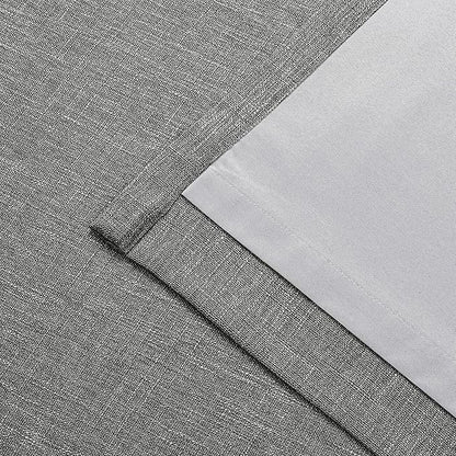 Vision Home Charcoal Grey Full Blackout Curtains Pinch Pleated Room Darkening - Image 6